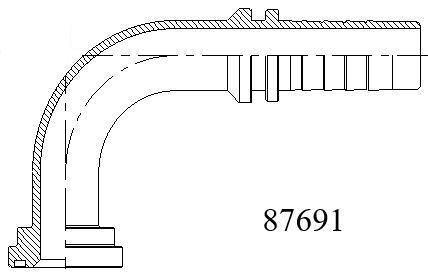 87691 SAE 6000PSI法蘭接頭系列