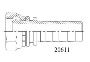 20611公制內(nèi)螺紋60°外錐面系列